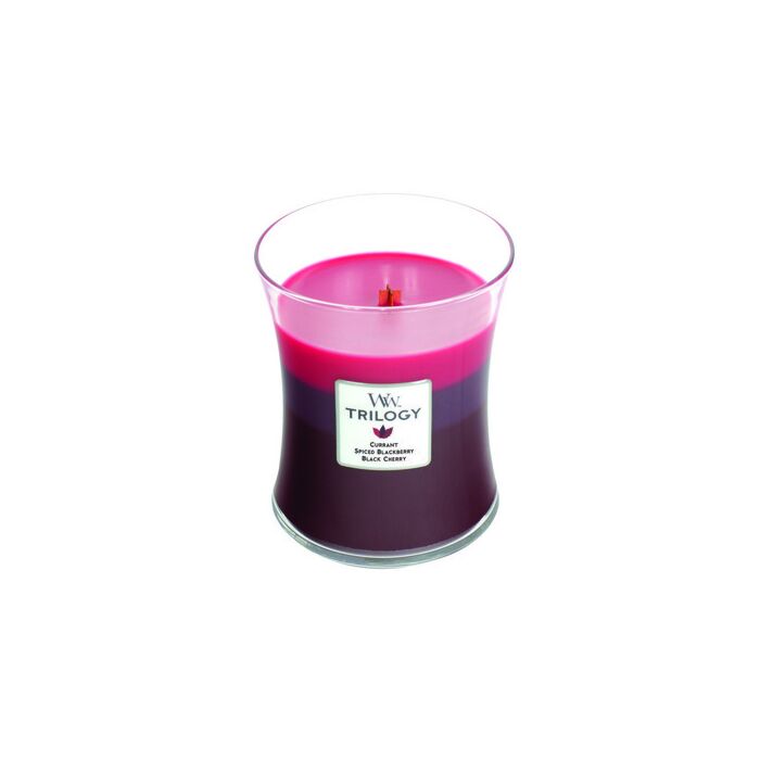 Woodwick Medium Jar Trilogy - Sun Ripened Berries